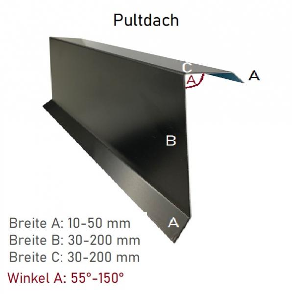 Pultblech Pultdach aus Alu, Va oder Stahl